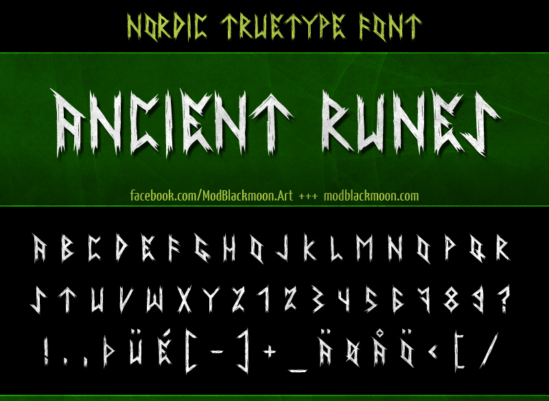 Metalcore Runic Font