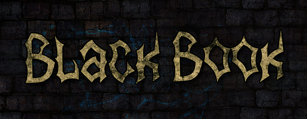 Black Book Modern Gothic Black Metal Font