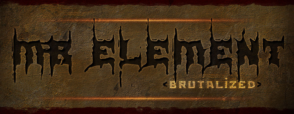 MB Element Brutalized Брутальный Death Metal Шрифт с шипами