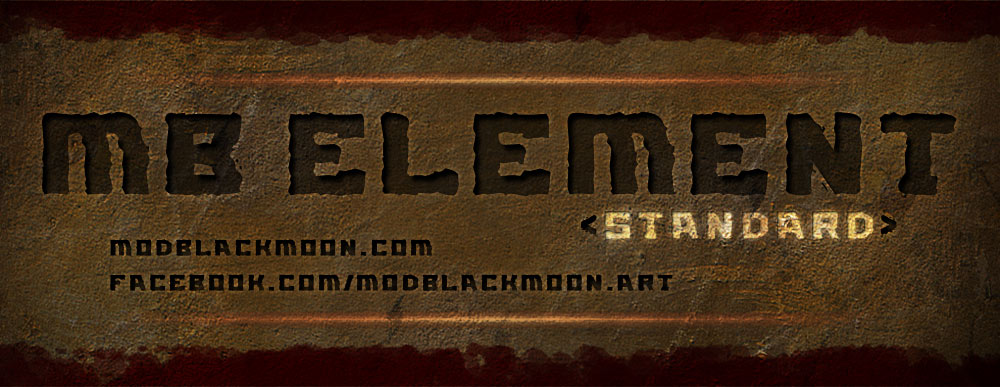 MB Element Standard Rough Grunge Industrial Metal Font