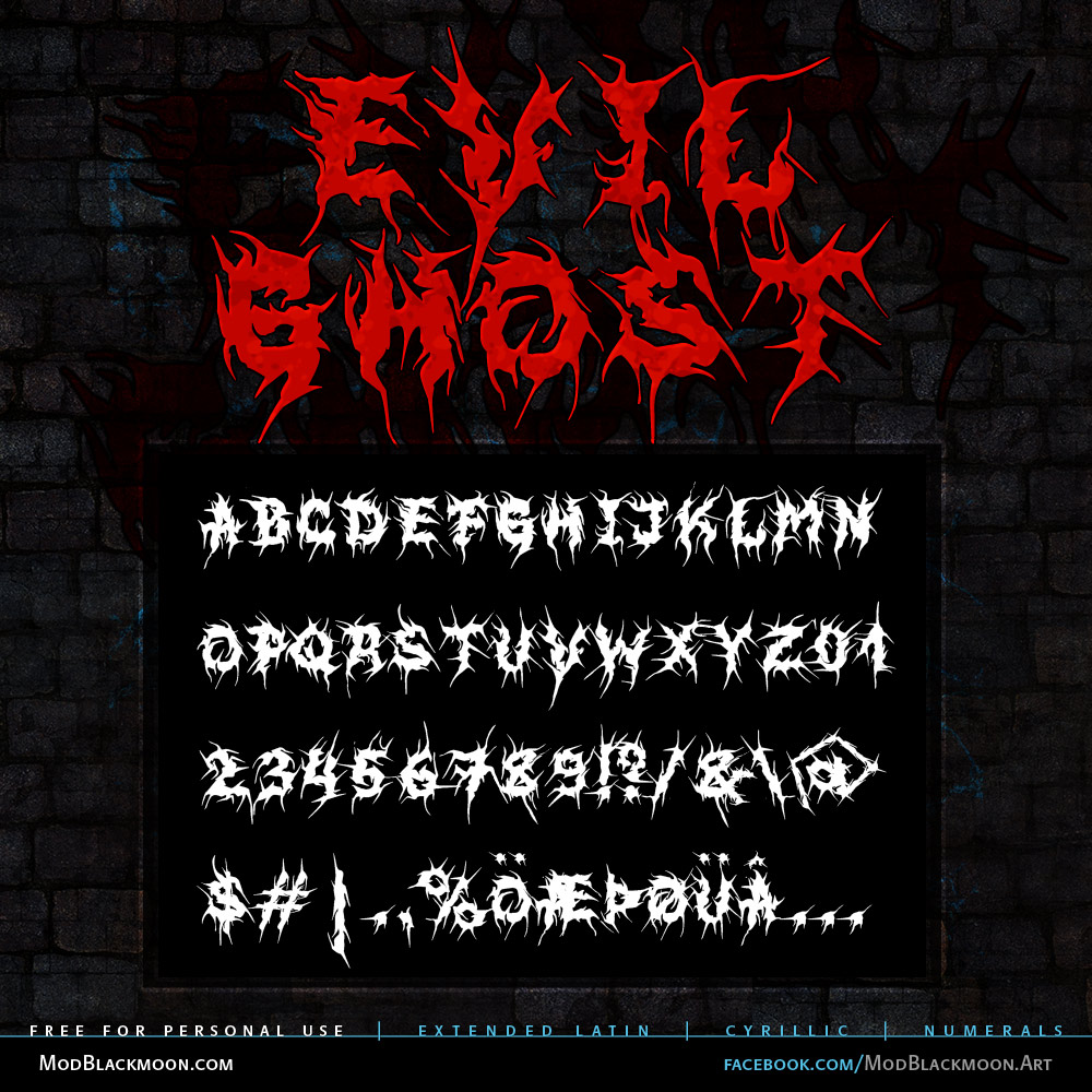 download fonts death metal