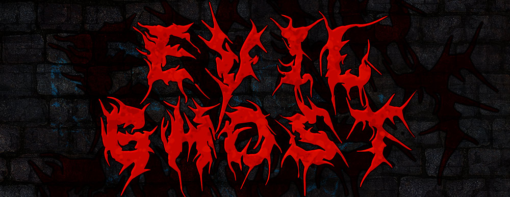 MB Evil Ghost Брутальный Мрачный Death Metal Шрифт