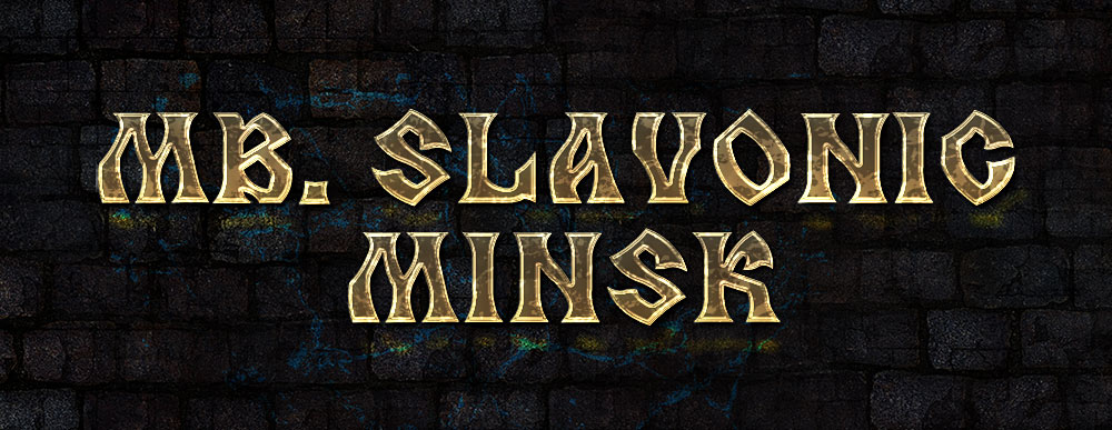 MB Slavonic Minsk Heathen Pagan Cyrillic Font