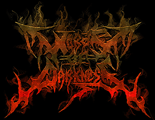 Black Metal Band Logo Design with Infernal Flames Hell Demonic Effect - Words of Darkness