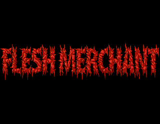 Death Metal Logo Design with Bloody Effect - Flesh Merchant