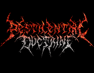Death Metal Logo Design with Volcanic Lava Stone Texture Effects