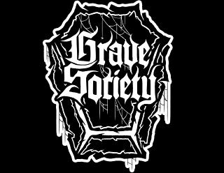 Gothic Metal Band Logo Emblem Design with the Coffin - Grave Society