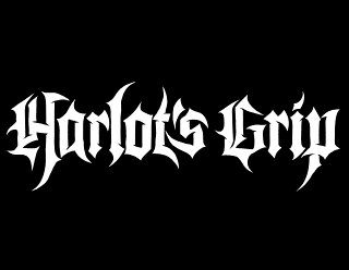 Legible Classic Heavy Metal Band Logo Design with German Gothic Lettering - Harlot's Grip
