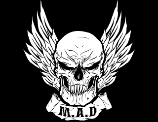 Metalhead Biker Motorcycle Patch with Angry Skull - Hell's Legionaries