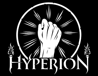 Legible Traditional Metal Band Emblem Design with Fist Symbol - Hyperion