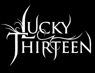 Dark Metal Band Logo Lettering Graphic Design - Lucky Thirteen