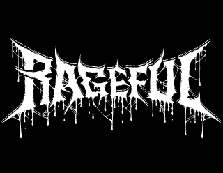 Thrash Death Metal Band Logo Design with Dripping Blood - Rageful