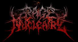 Apocalyptic Evil Band Logo Design for Rage Nucleaire Rage Nucleaire Black Metal Logo Drawing in Apocalyptic style