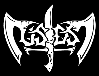 Death Metal Logo Design with Symmetric Axes and Dagger - USDS