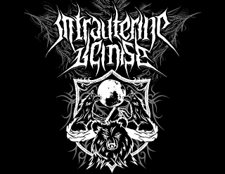 Black Metal Band Artwork with Wolves and Bear - intrauterine demise