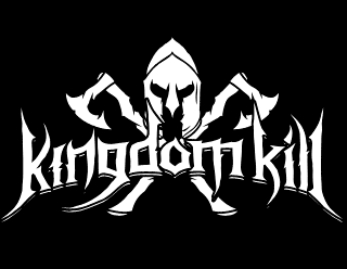 Viking Metal Band Logo Design with Warrior Helmet and Scandinavian Axes - Kingdom Kill