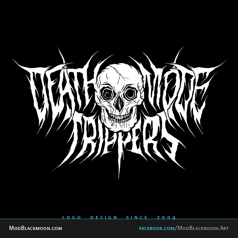 Generator black metal name logo BLACKMETALIZER