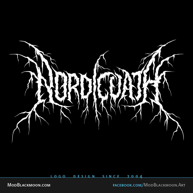 Modblackmoon | Custom Metal Band Logo Design | Free Metal Fonts | Metal Logo Maker