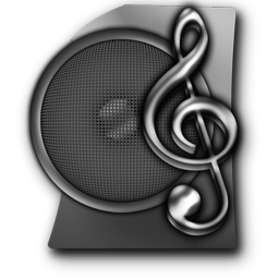 Audio File, Mp3 free Dark Icon with Transparent Background, 256px for Web-Design