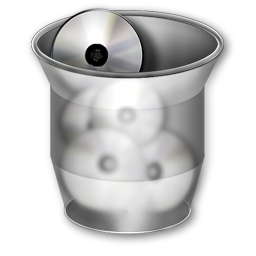 Trash Can, Bin Full, Transparent Stock Icon for Design